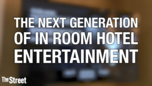 Image from the Street's Interview with Vanessa Ogle. It says the The Next Generation of In Room Hotel Entertainment