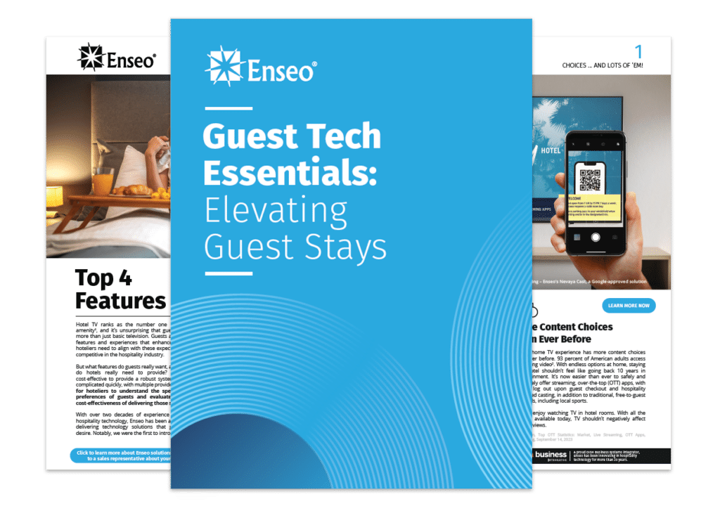 A glimpse of pages from the "Guest Tech Essentials" whitepaper