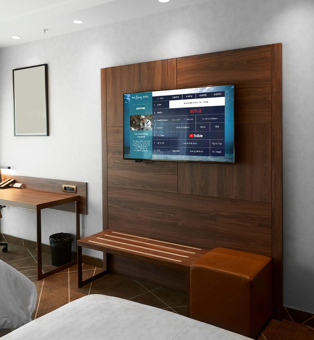 Hotel Room Enseo TV Screen